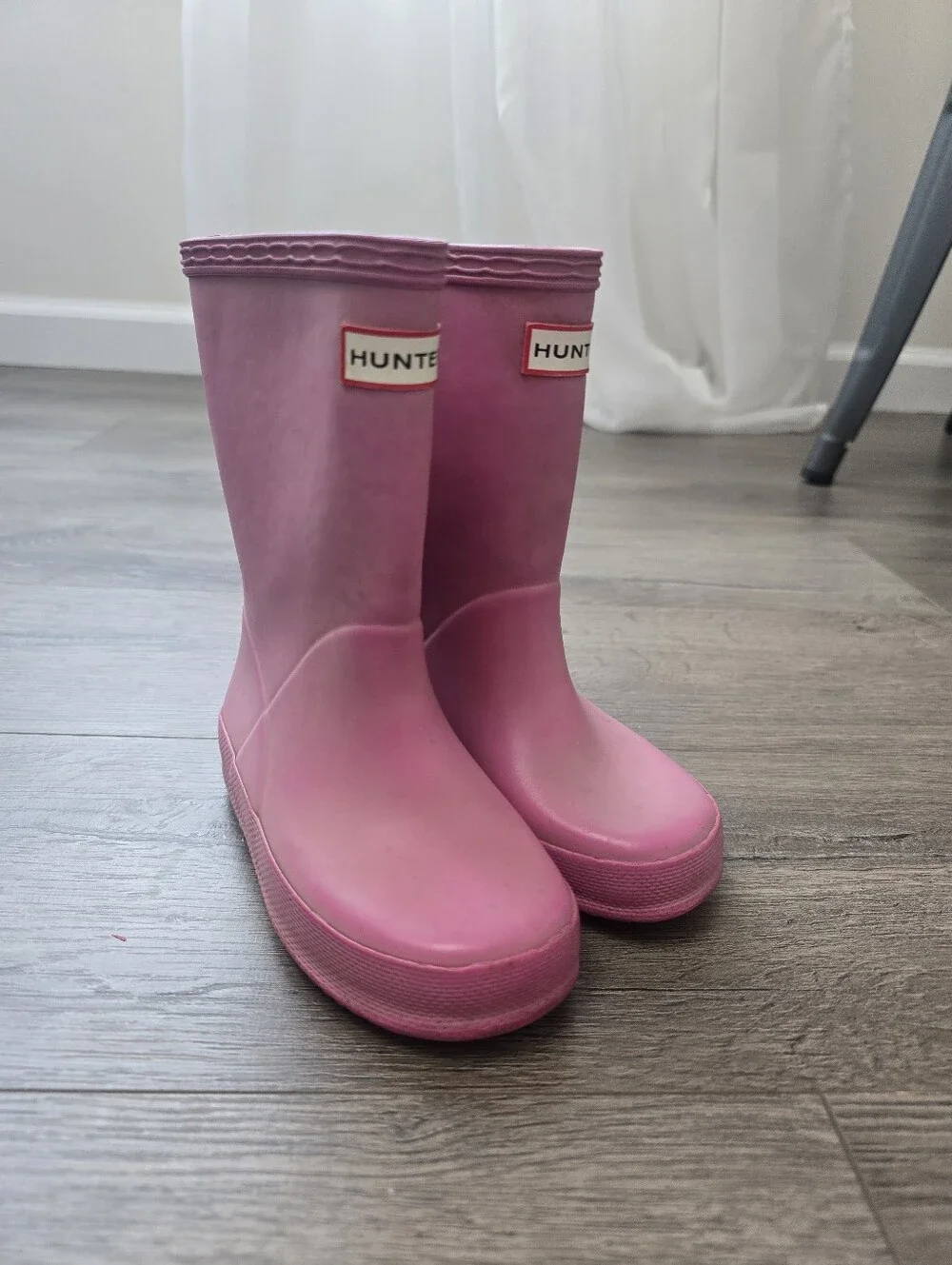 Hunter Pink Kids Classic Rain Boots Toddler Size 7 Waterproof Outdoor